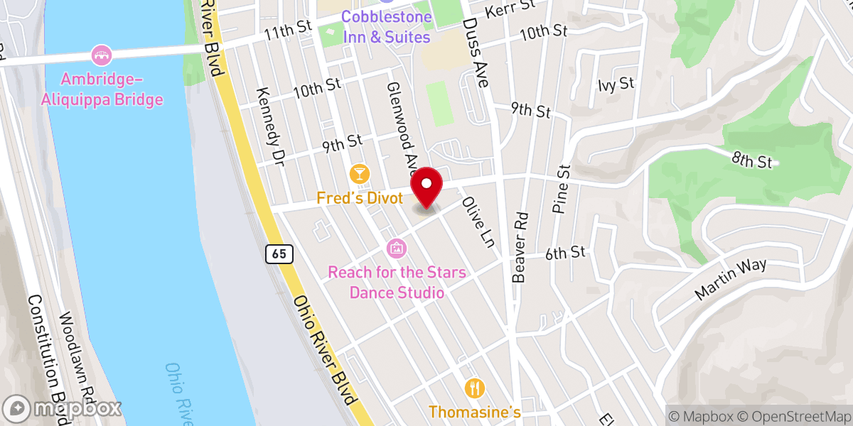 Map showing location of Good Samaritan Catholic Church - Saint Luke the Evangelist Parish