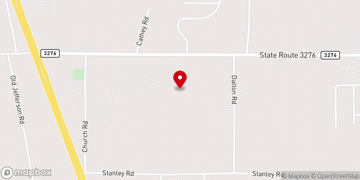 Map showing location of Living Word Church - Stonewall