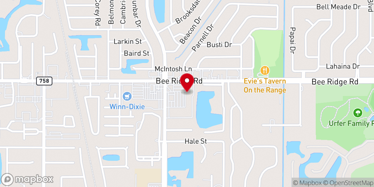 Map showing location of Hope City Church