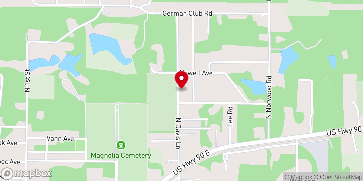 Map showing location of Bible Believers Baptist Church