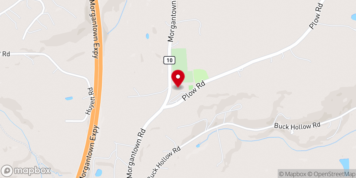 Map showing location of Robeson Evangelical Lutheran Church