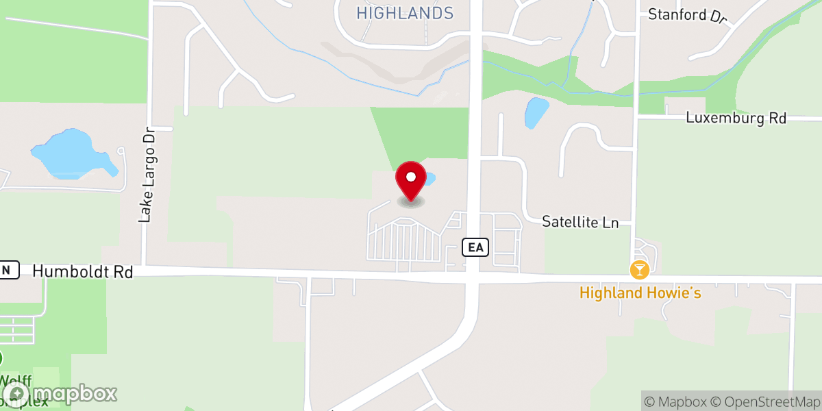 Map showing location of Celebration Church