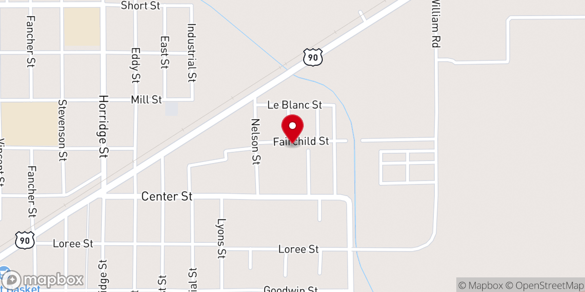 Map showing location of Christian Life Church