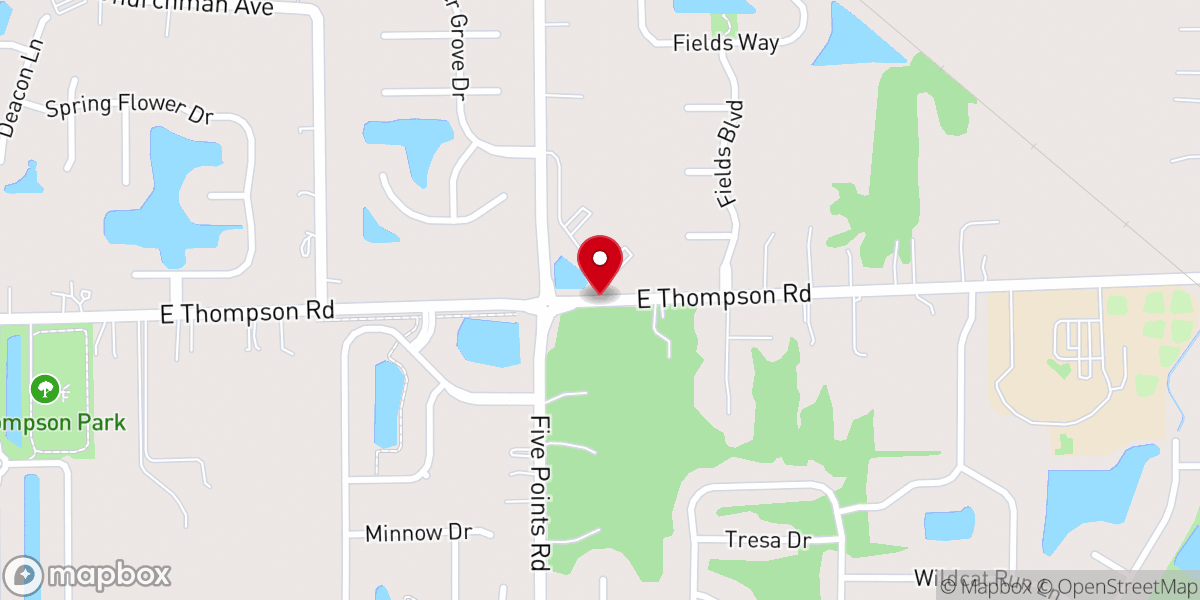 Map showing location of New Life Church