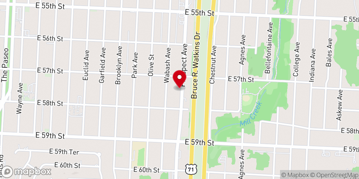Map showing location of Potters House Number 57