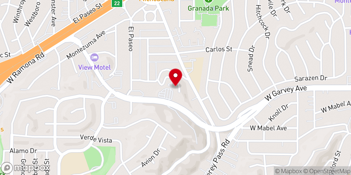 Map showing location of Saint Steven's Serbian Orthodox Cathedral