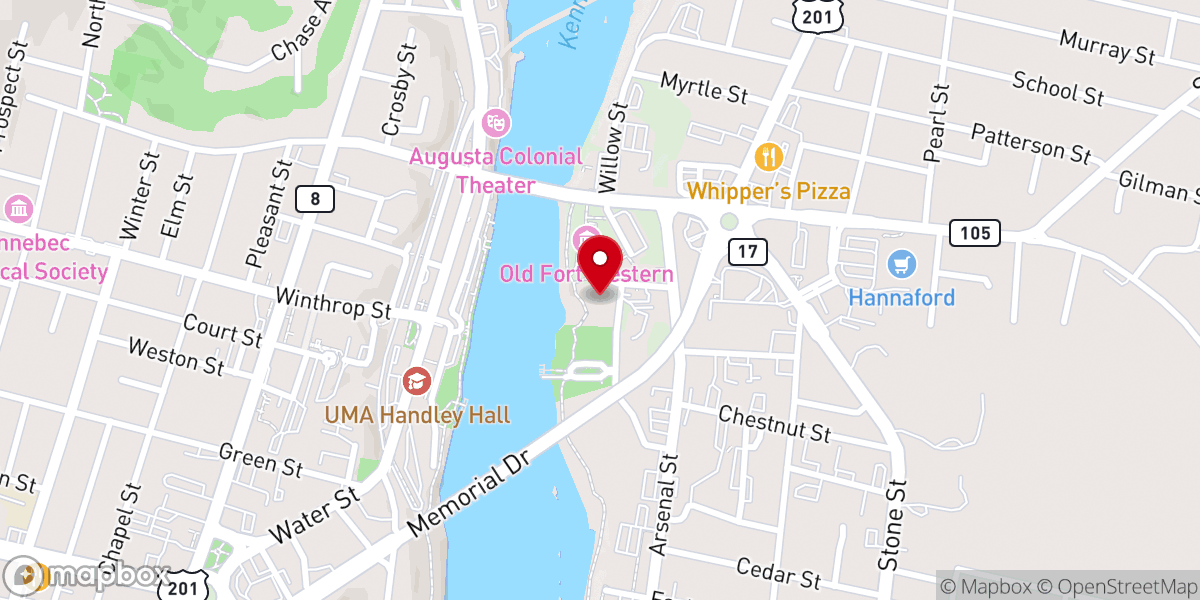 Map showing location of First Church of Christ, Scientist