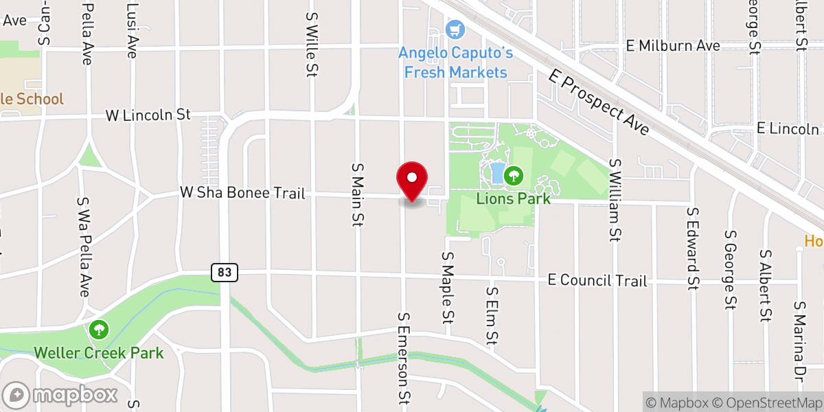 Map showing location of Dasom Community Church