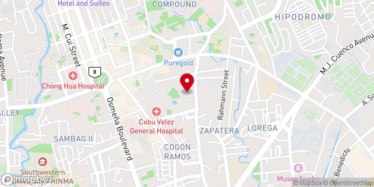 Map showing location of The Archdiocesan Shrine of the Most Sacred Heart of Jesus