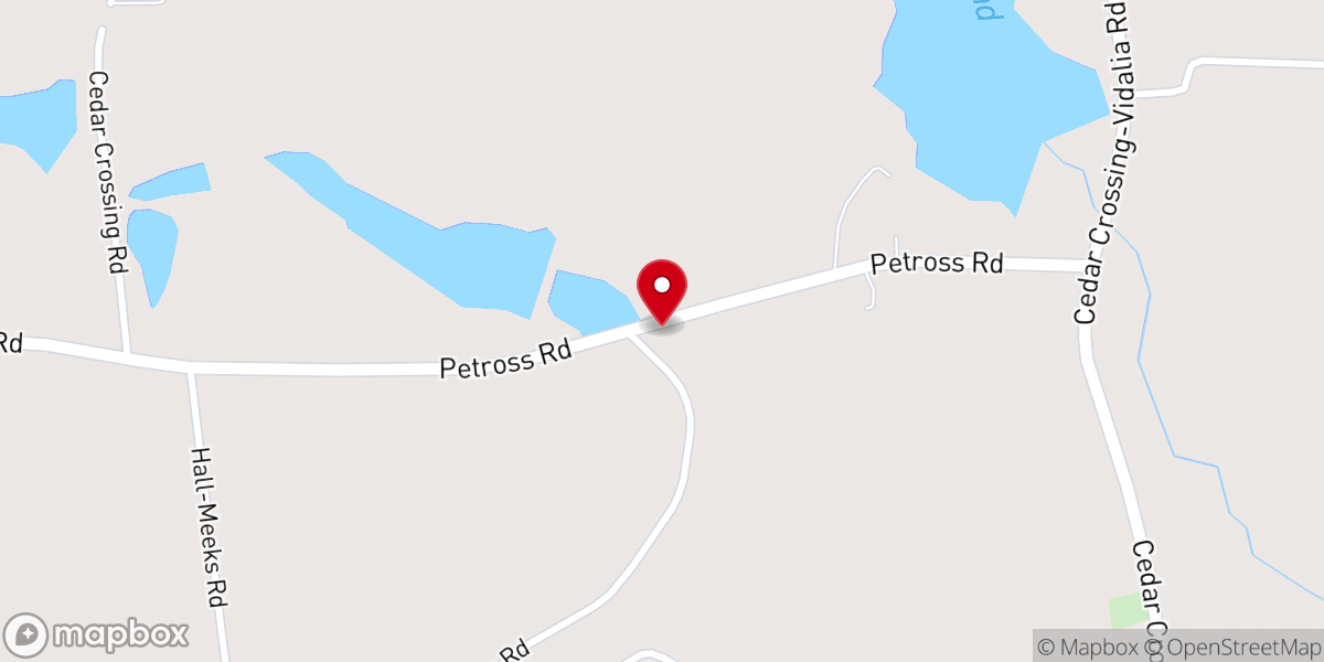 Map showing location of Williamson Chapel