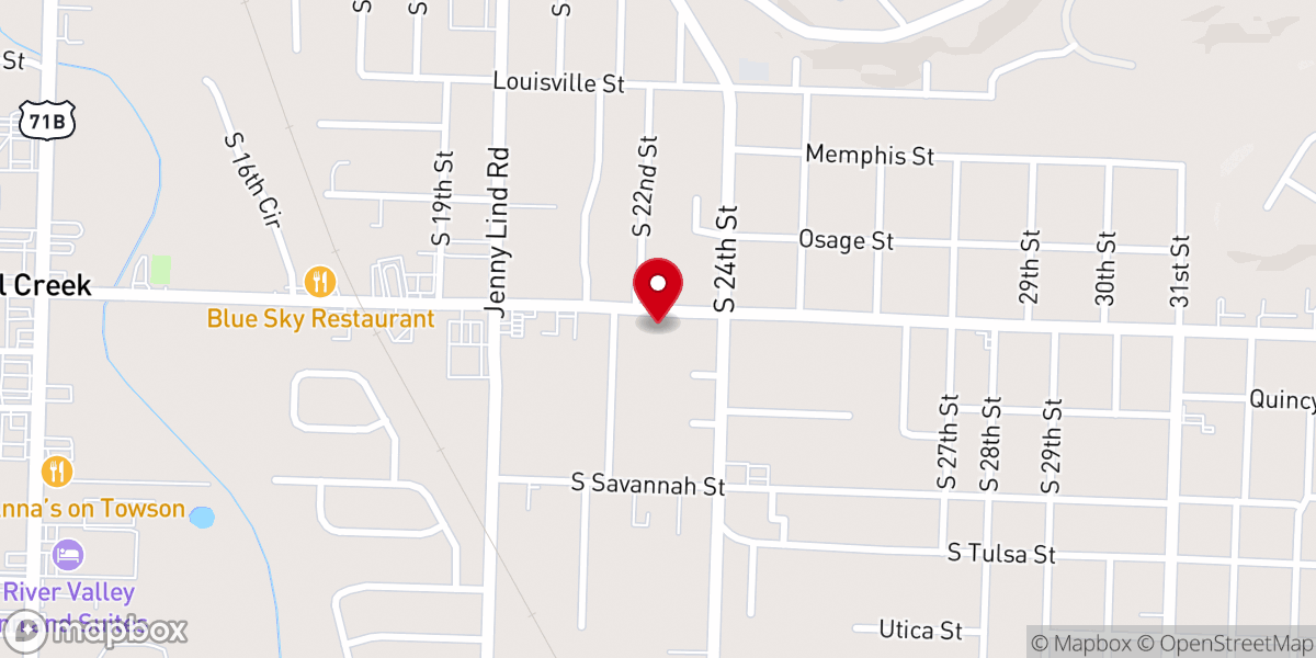 Map showing location of Wesley United Methodist Church