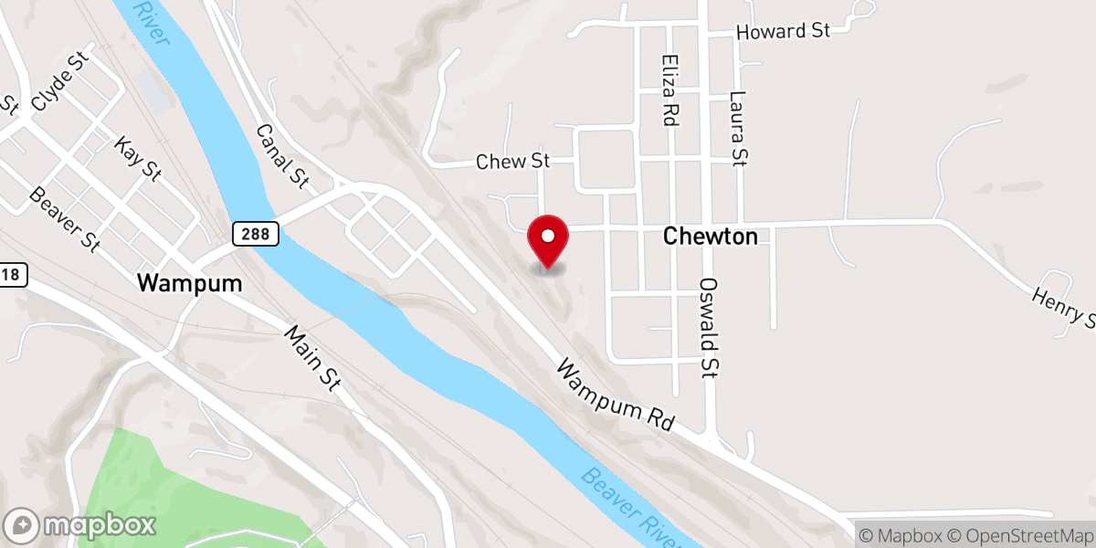 Map showing location of First Baptist Missionary Church