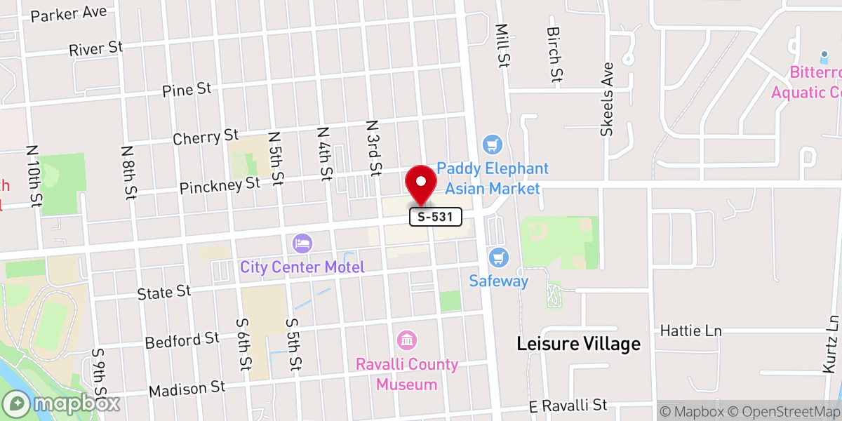 Map showing location of Nap's Grill