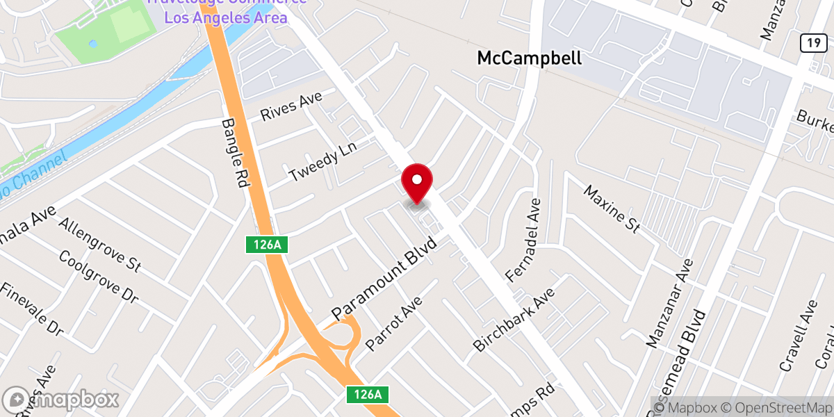 Map showing location of Biblical Baptist Church