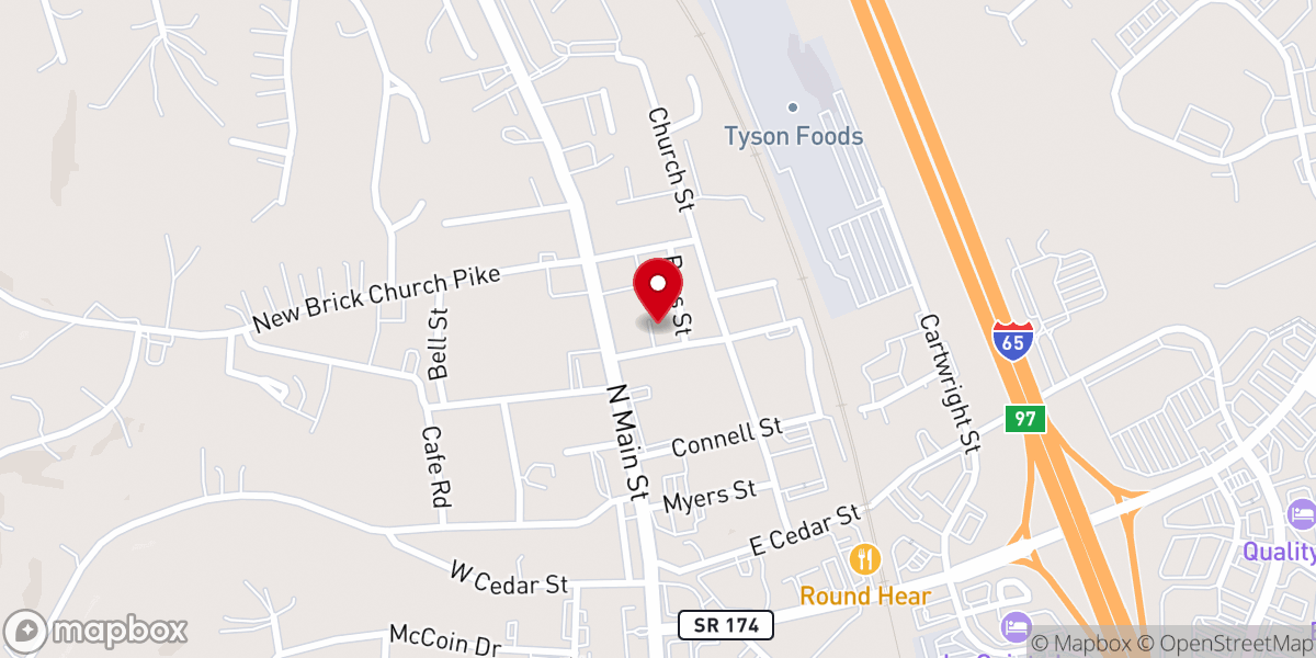 Map showing location of Goodlettsville Help Center