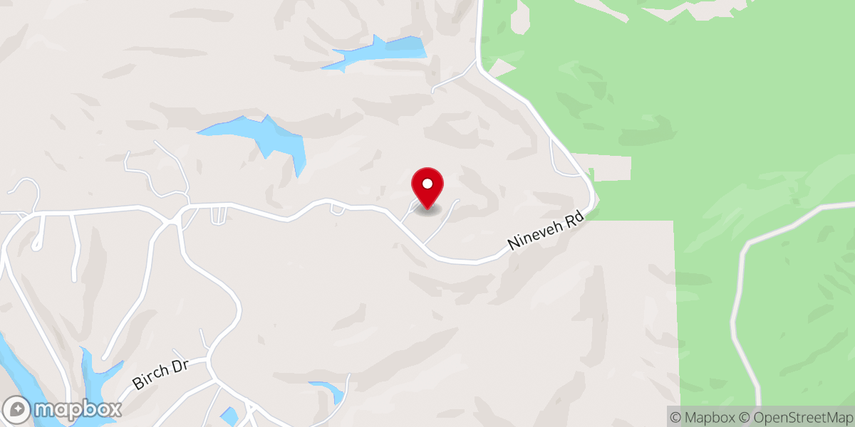 Map showing location of Church of the Lakes