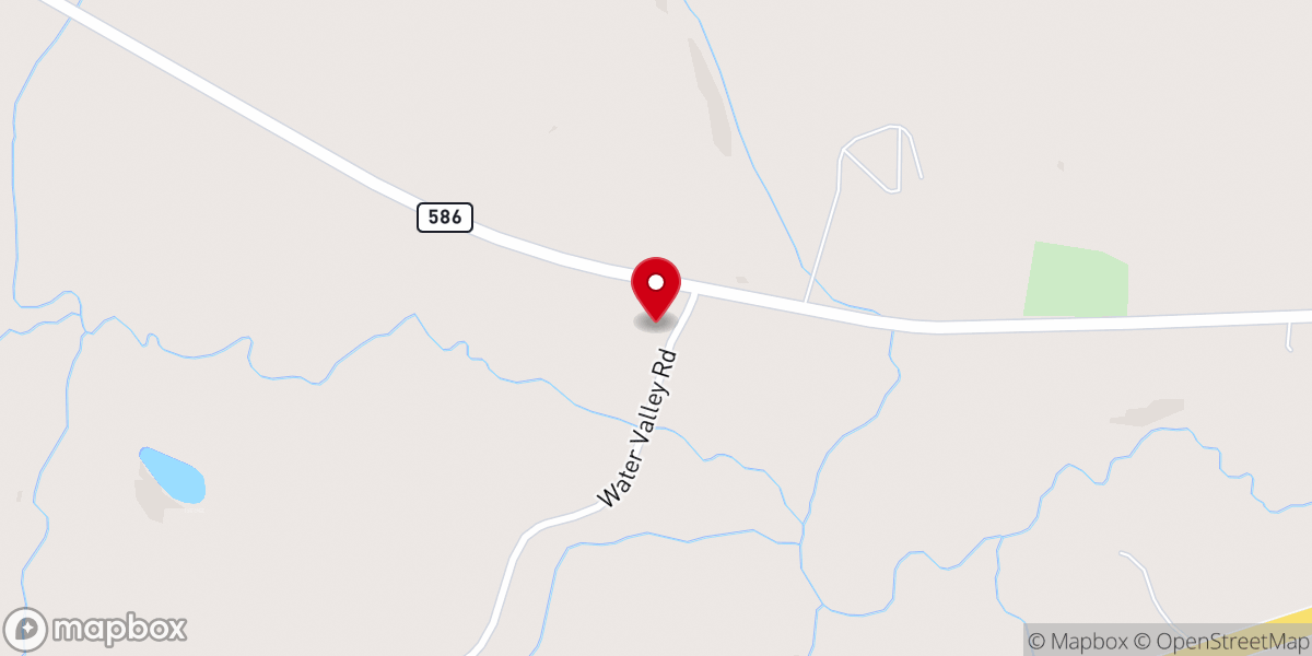 Map showing location of Christian Hill Baptist Church