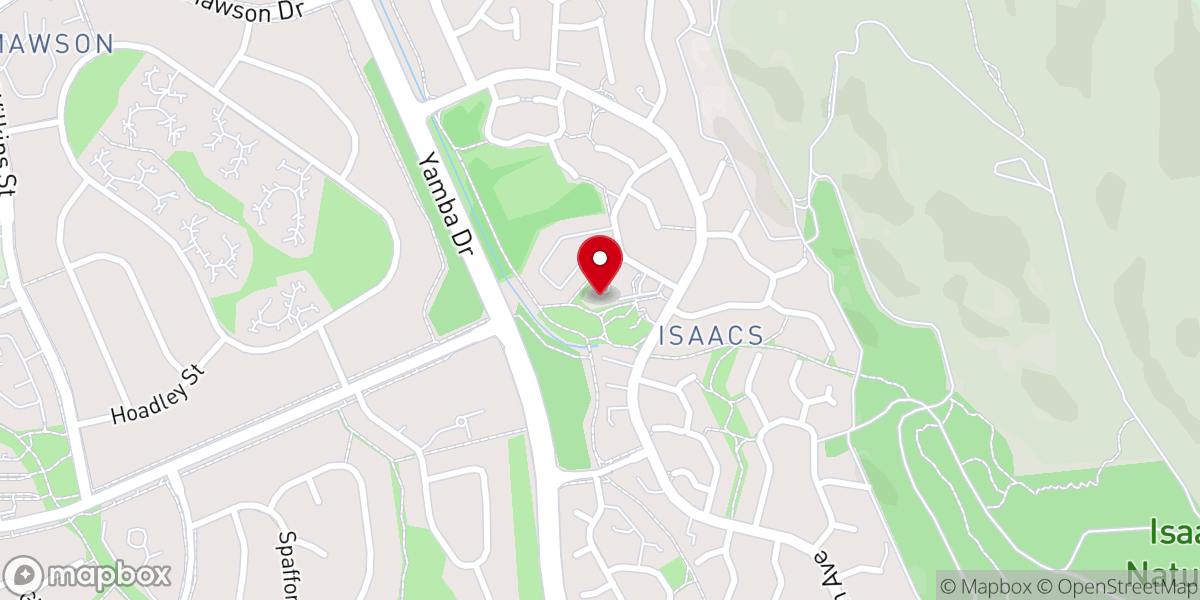 Map showing location of Canberra Austral-Asian Christian Church