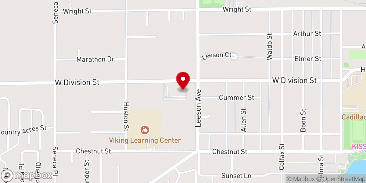 Map showing location of Temple Hill Gym