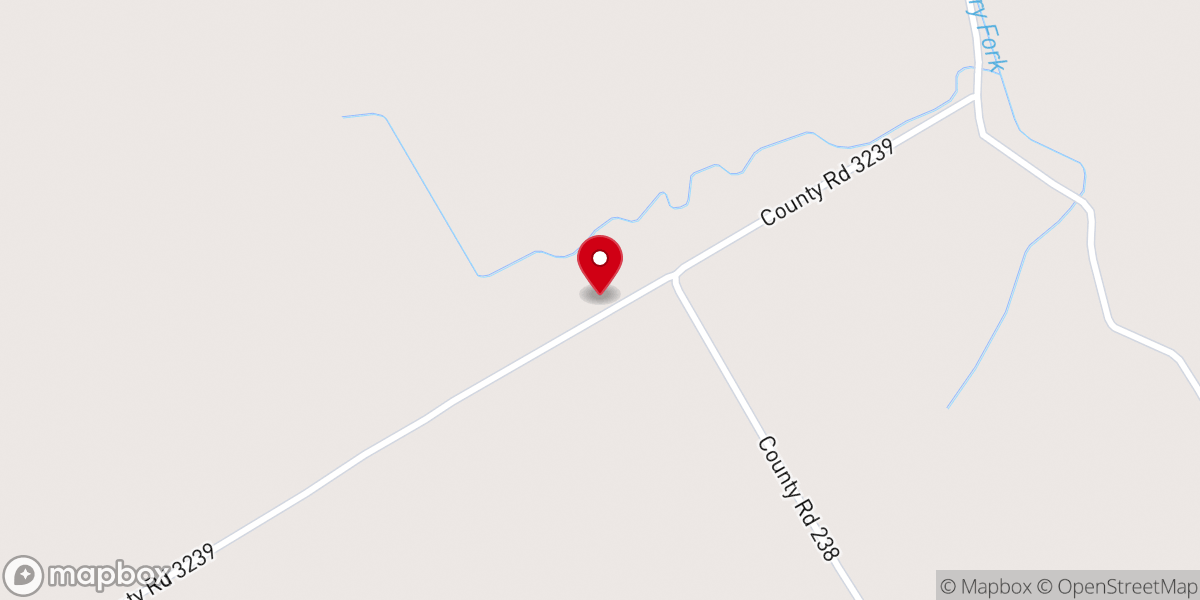 Map showing location of Olin Baptist Church/Treasurer