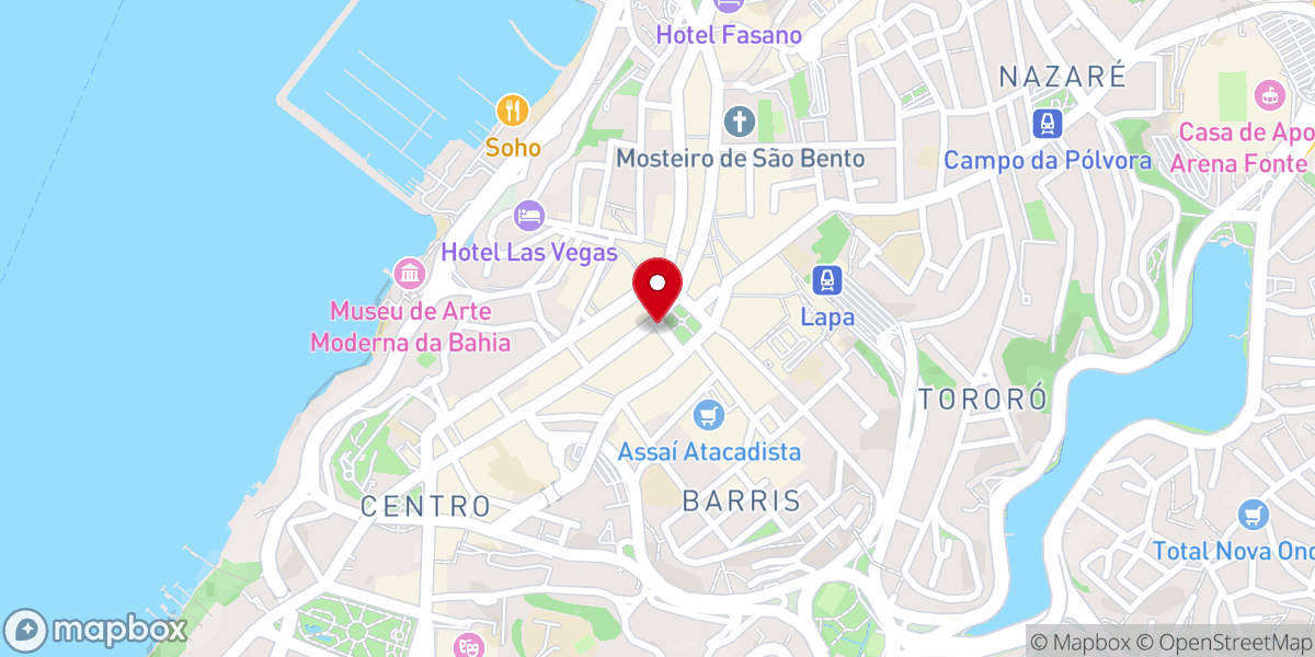 Map showing location of Paróquia de São Pedro