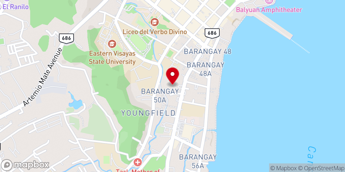 Map showing location of Santo Niño Shrine and Heritage Museum