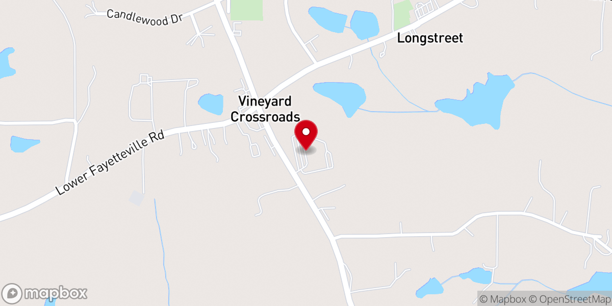 Map showing location of Community Christian Church