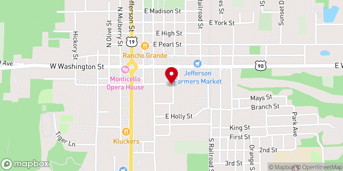 Map showing location of New Hope Church of God