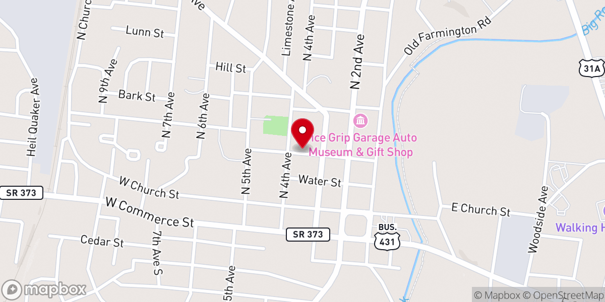 Map showing location of Allen Bethel AME Church