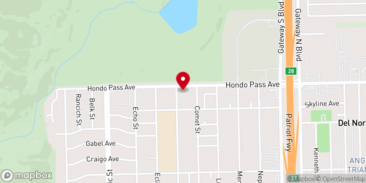 Map showing location of Trinity Lutheran Church