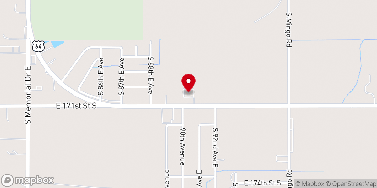 Map showing location of True Life Tabernacle