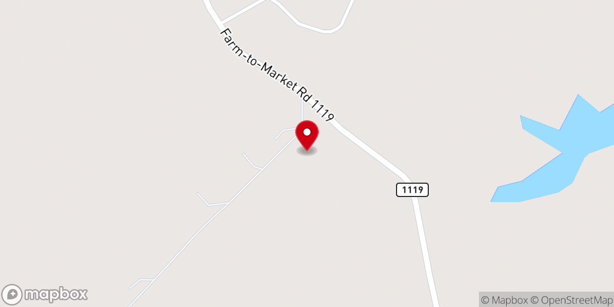 Map showing location of Pine Top Church