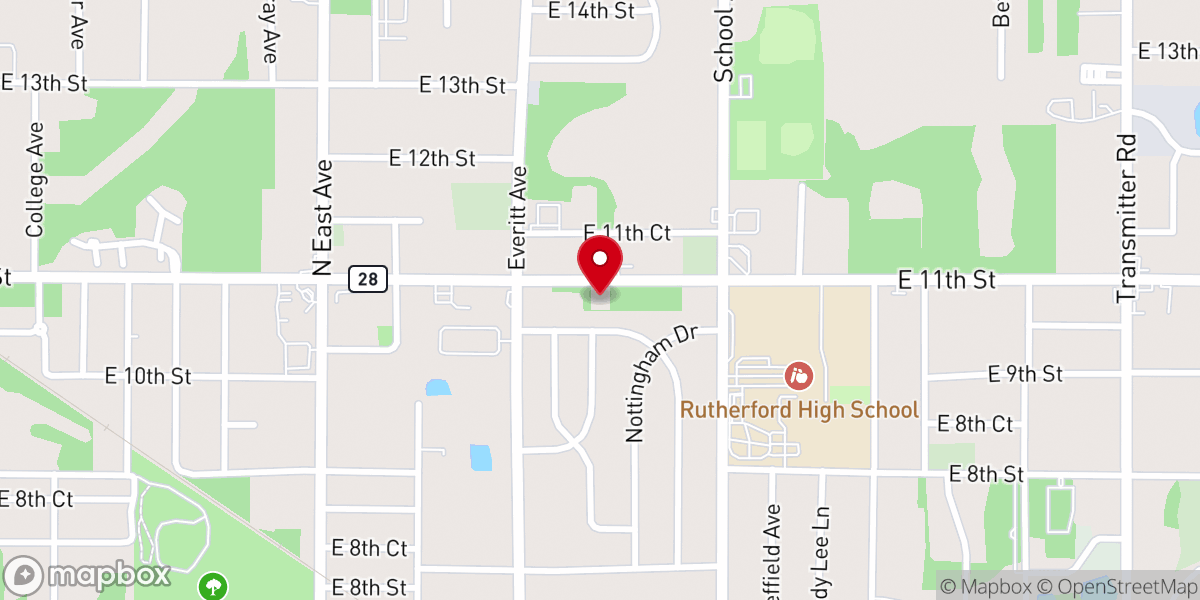 Map showing location of Catholic Charities- Panama City Office