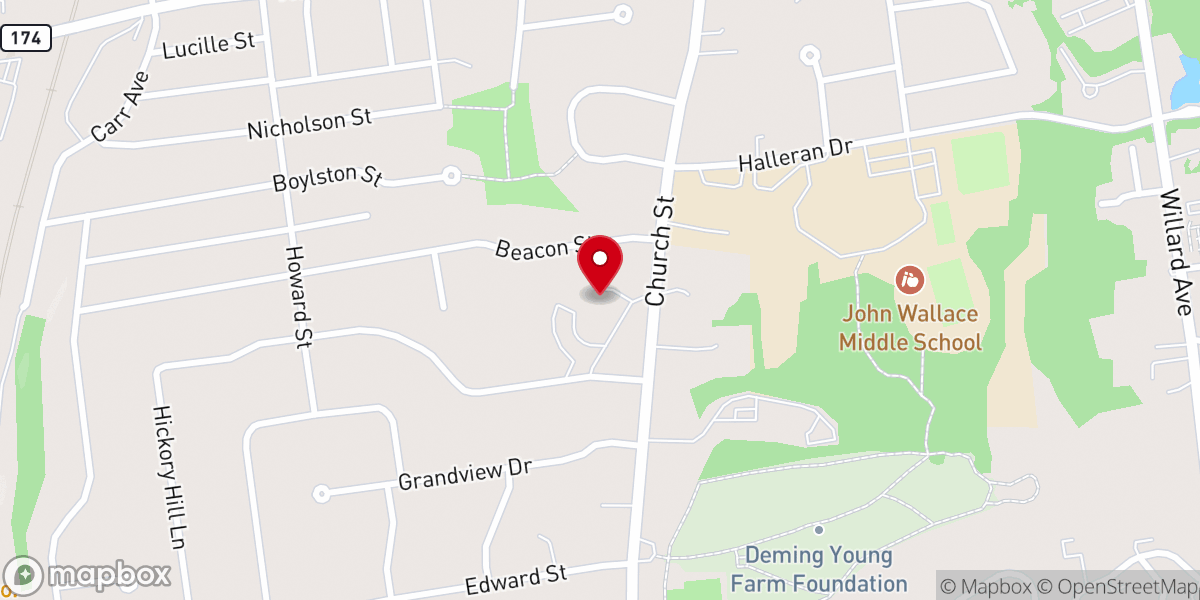 Map showing location of Church of the Holy Spirit