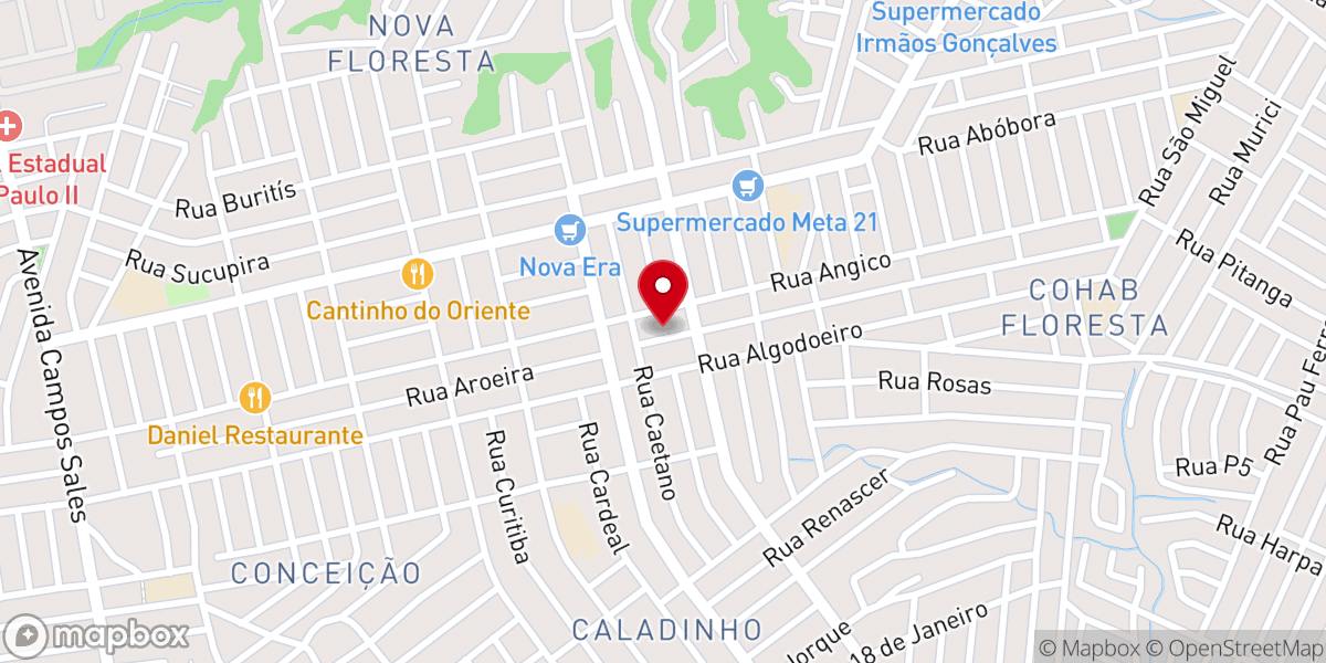 Map showing location of IGREJA EVANGÉLICA ASSEMBLEIA DE DEUS MATO GROSSO DO SUL