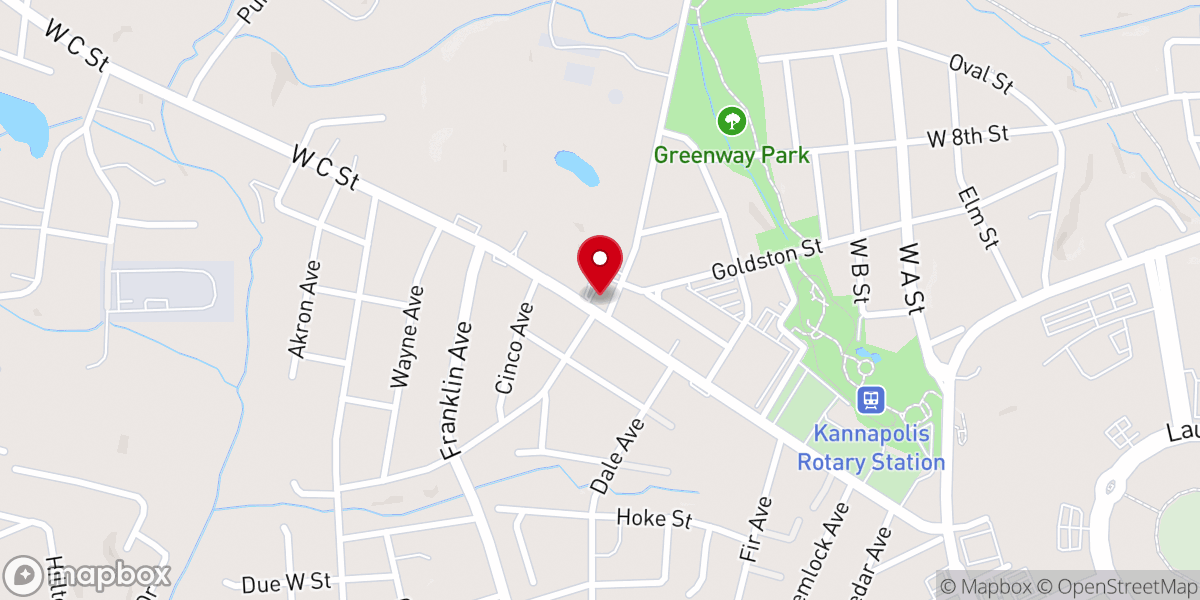 Map showing location of Memorial United Methodist Church