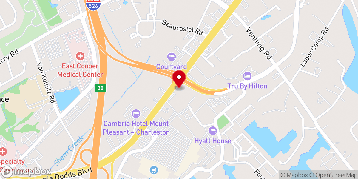 Map showing location of New Hope Missionary Baptist