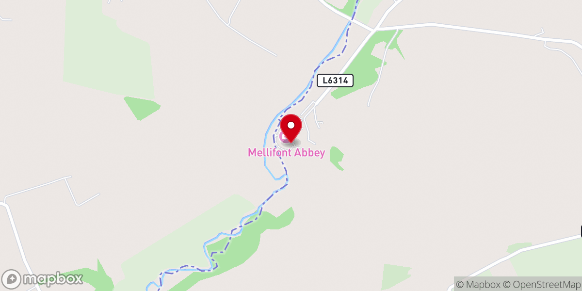 Map showing location of Old Mellifont Abbey