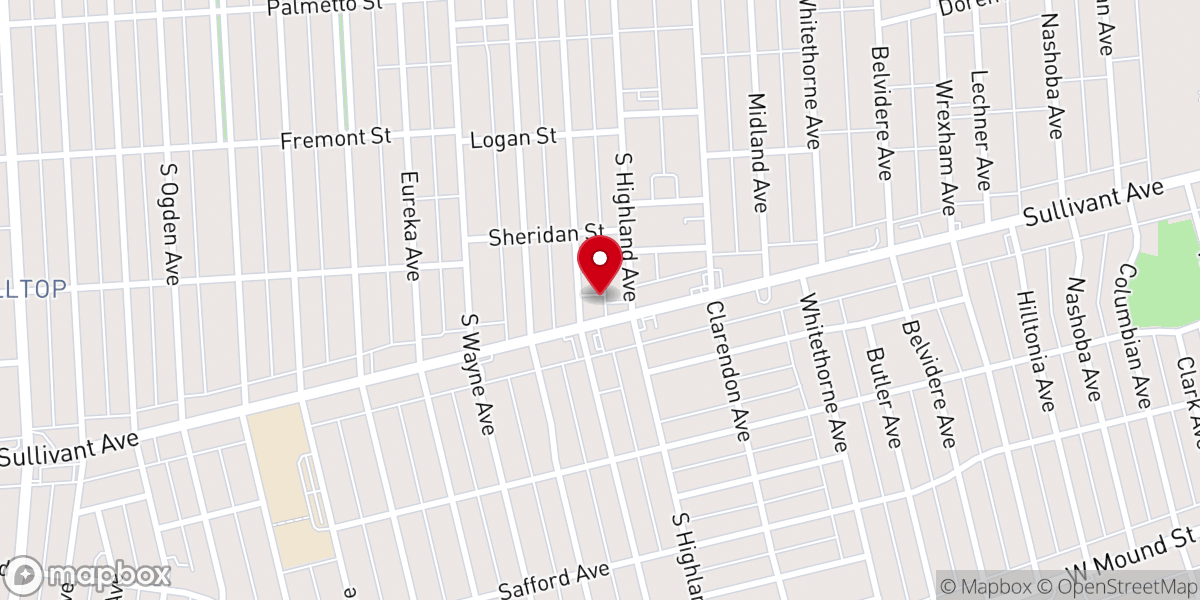 Map showing location of Hope Christian Assembly Of God
