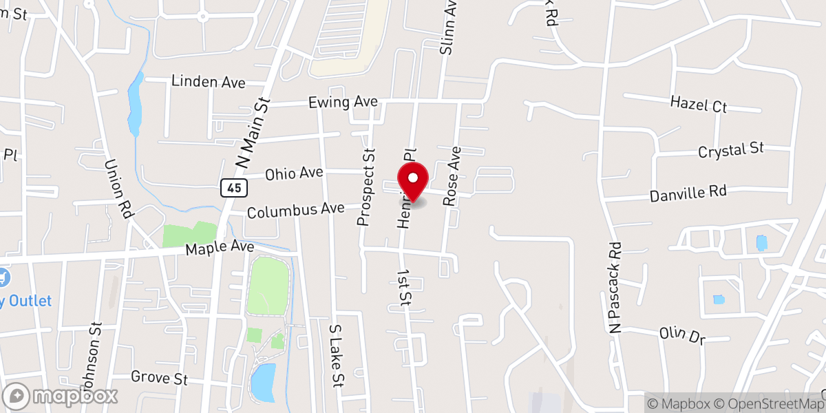 Map showing location of House of Prayer