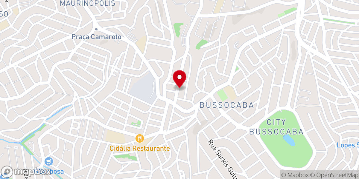 Map showing location of Igreja Batista Luz para as Nações