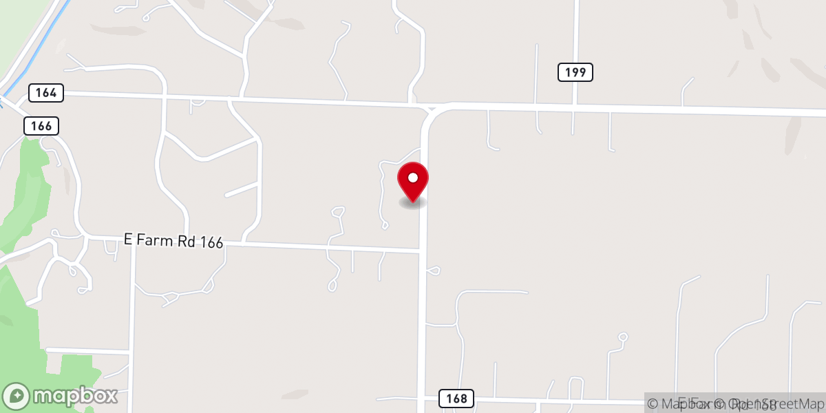 Map showing location of Kinser Chapel