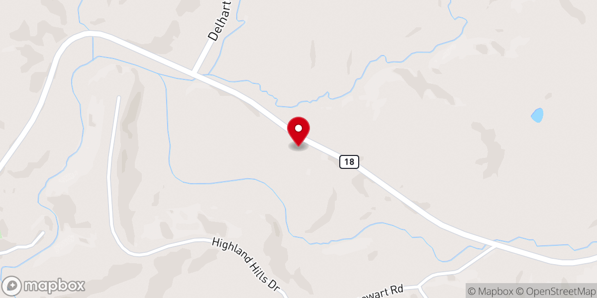 Map showing location of New Covenant Church
