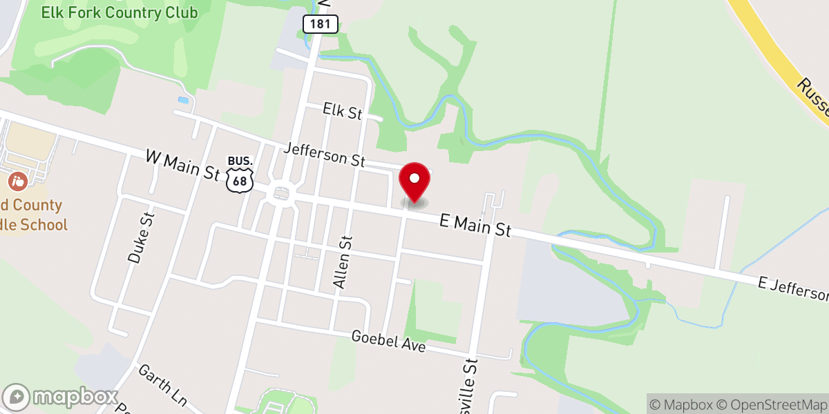 Map showing location of Christian Church of Elkton