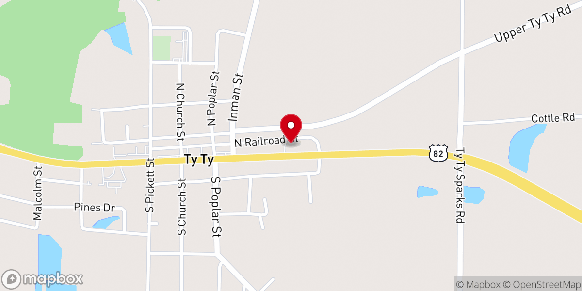 Map showing location of Solomon Chapel AME Church