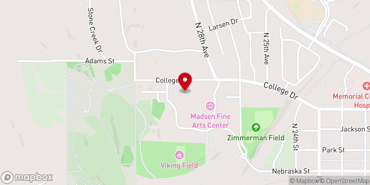 Map showing location of Christ Lutheran Church