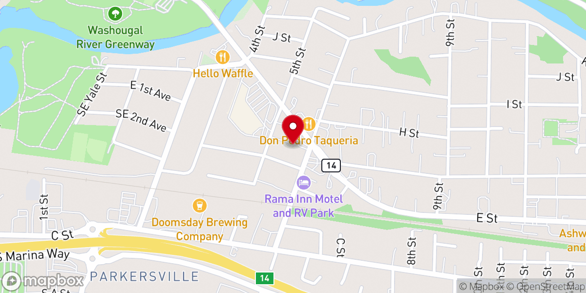 Map showing location of Dream Center
