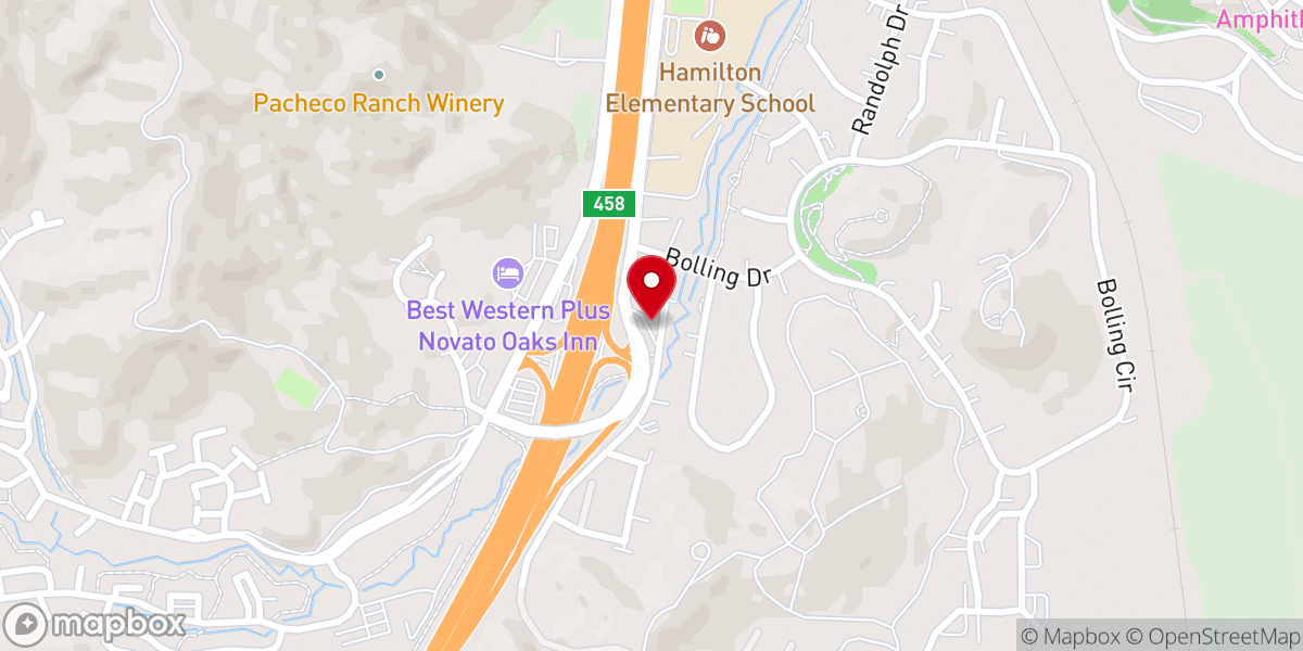 Map showing location of Iglesia Nueva Jerusalén