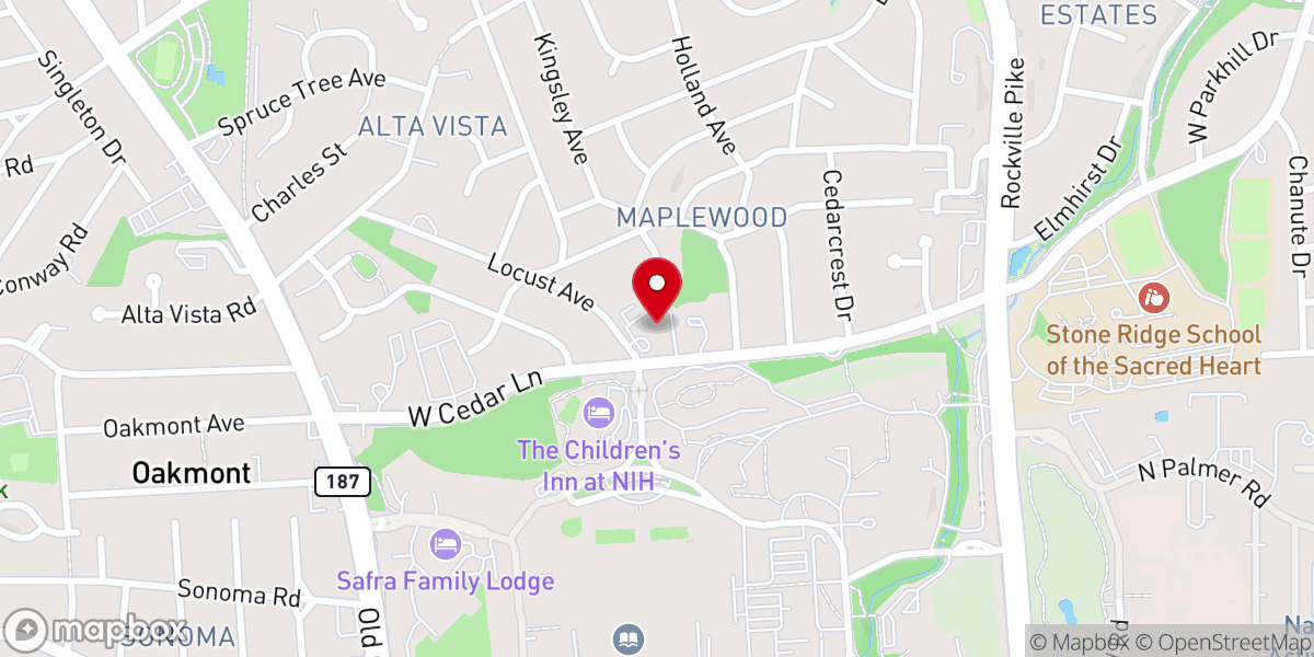 Map showing location of Carriage Hill Bethesda Health & Rehab