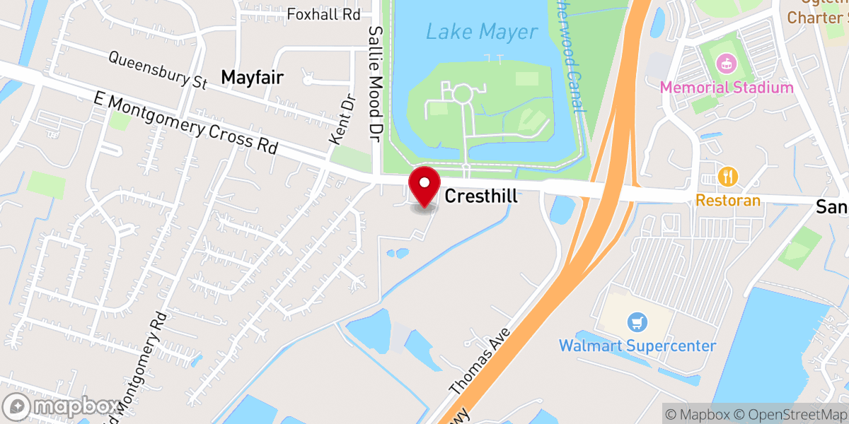 Map showing location of LifeBridge Church